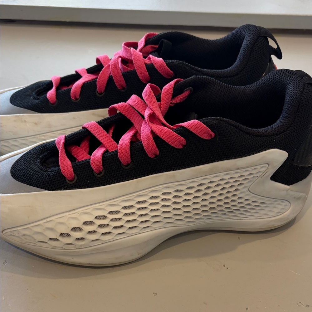 Adidas Anthony Edwards Sneakers with Pink Laces